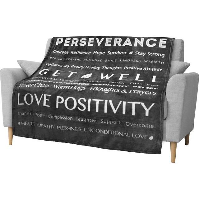 PAVILIA Get Well Soon Gifts for Women Men  Sympathy Blanket Inspirational Thoughtful Gift  Soft Fleece Healing Blanket Surgery Wellness Comfort  Hug L