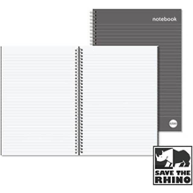 RHINO A4 Hardback Notebook Wirebound 160 Pages 8mm Lined