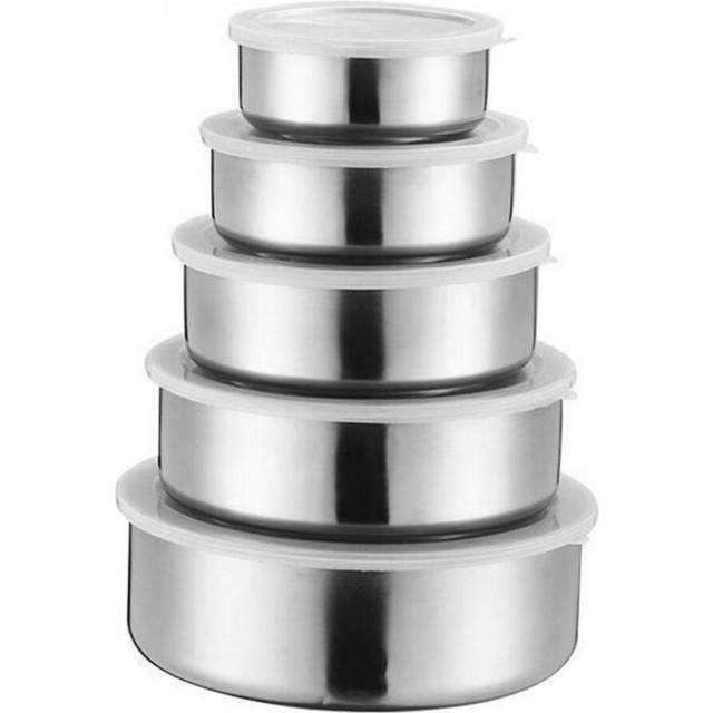 5 Pcs Food Container Sealed Crisper Storage Lunch Box Bowls