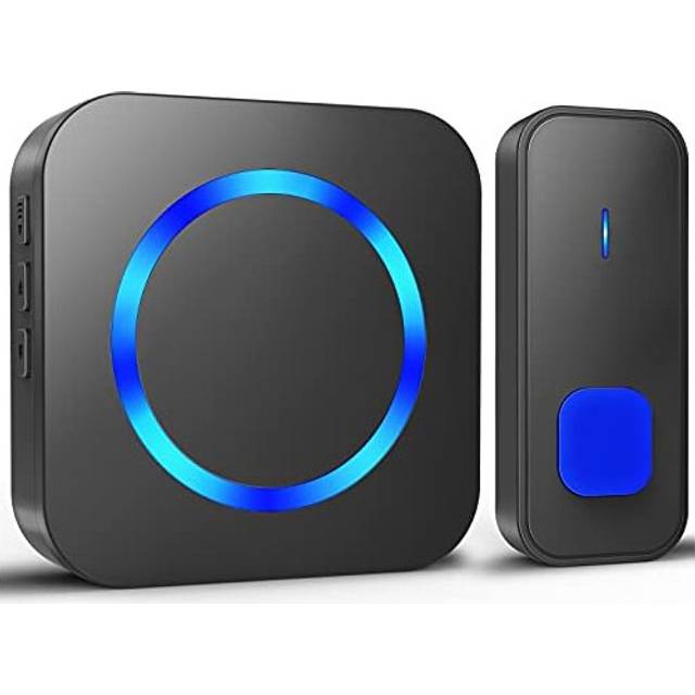 Wireless Doorbell, Waterproof Doorbell Battery Operated at 1300ft Long Range, Plug in Electric Door Bell Chime Kit with 55 melodies 5 Volume