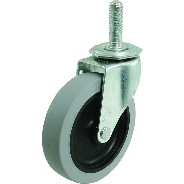 Shepherd Hardware 3265 3-Inch Threaded Stem TPR Caster  110-lb Load Capacity
