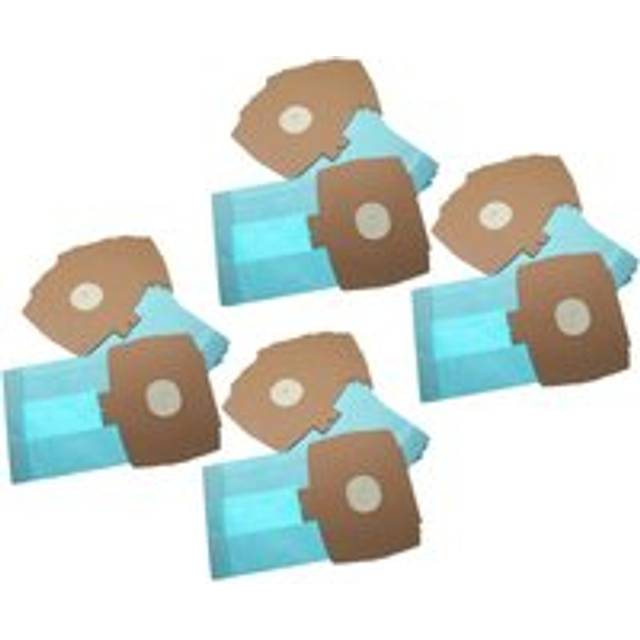 20x Vacuum Cleaner Bag compatible with Hoover el 9 / EL9 Vacuum Cleaner - Paper, 26.1 cm x 15.05 cm, light blue - Vhbw