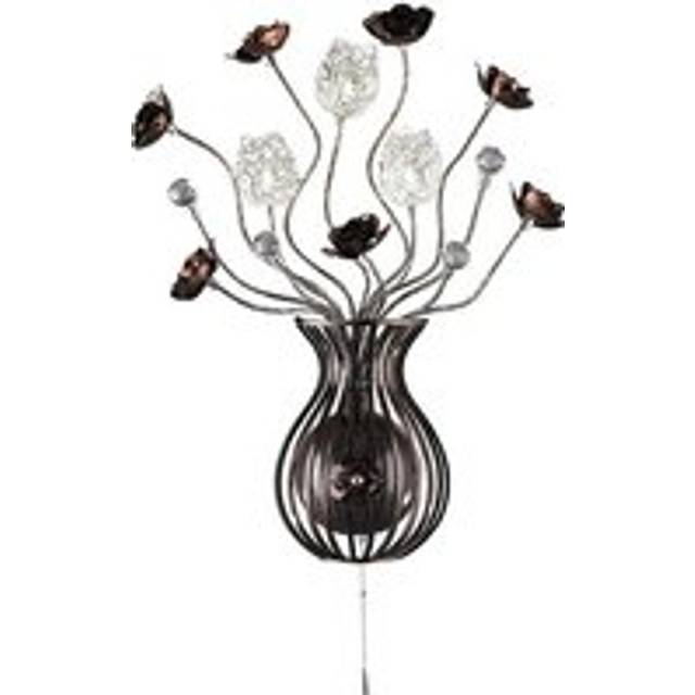Inspired Lighting - Inspired Clearance - (dh) Bonita Wall Lamp 3 Light G4 Brown/Crystal, not led/cfl Compatible