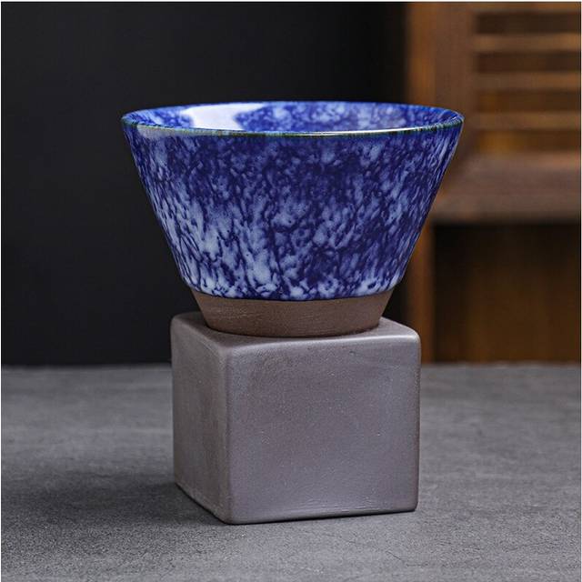 (D-200ml-1pcs 200ml) 1pcs Creative Retro Ceramic Coffee Mug Rough Pottery Tea Cup Japanese Latte Pull Flower Porcelain Cup Pottery Coffee Cup
