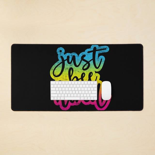 Desk Mat Just Bee Kind - A Vibe Large Gaming Mouse Pad 35x16 inch