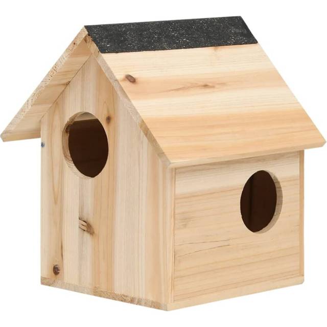 vidaXL 314821 Outdoor Squirrel House Solid Firwood 26x25x29 cm Pet Supplies Dog House Pet Home Cat Bedpen Fence Playpen