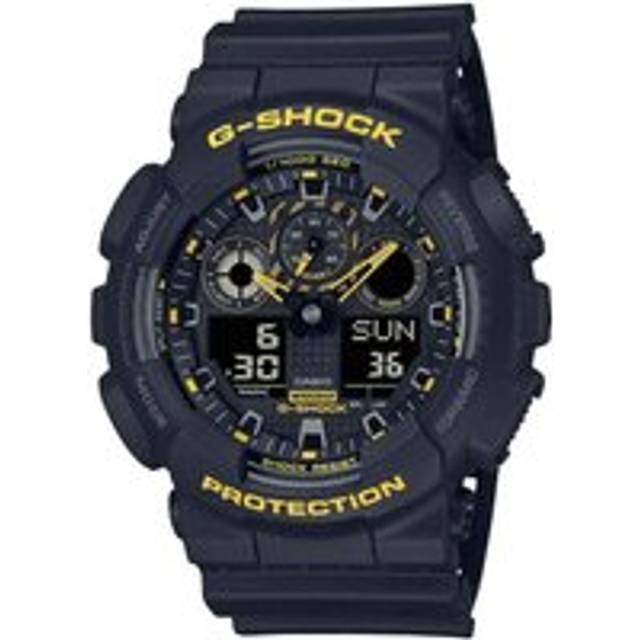 G-Shock GA-100 Black Caution Yellow Mens Watch