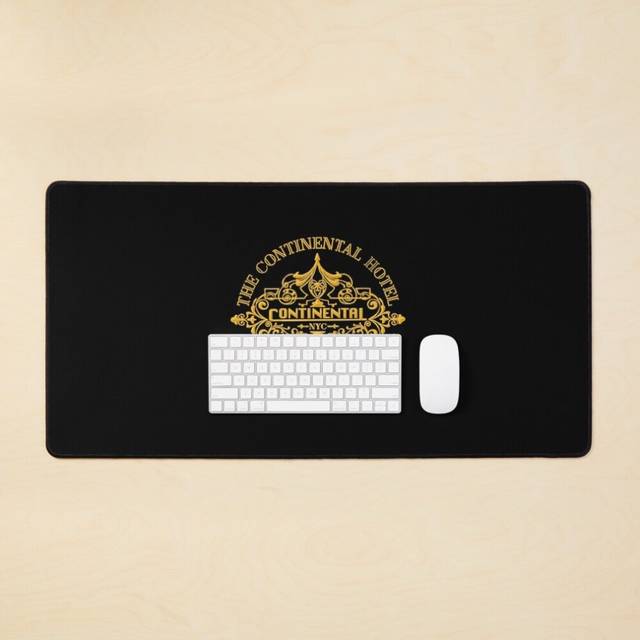 Desk Mat The Continental Hotel  Large Gaming Mouse Pad 35x16 inch