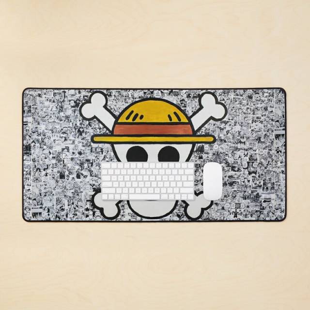 Desk Mat One piece collage! Large Gaming Mouse Pad 35x16 inch