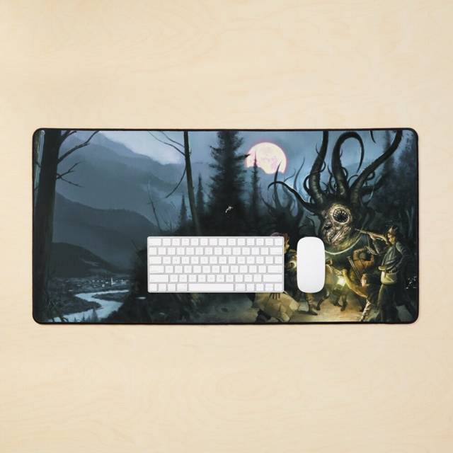 Desk Mat A Time To Harvest Cover by Caleb Clevaland Large Gaming Mouse Pad 35x16 inch