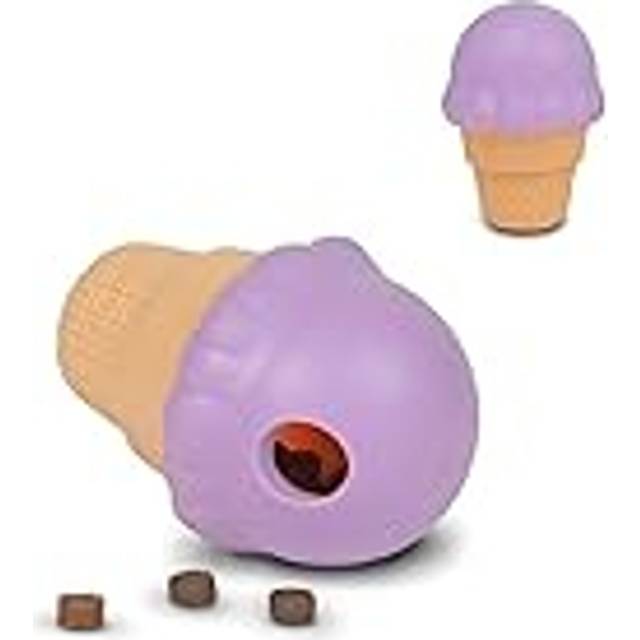 Small Ice Cream Treat Dispenser, Interactive Toy for Small Dogs, Treat Dispenser Dog Toy for Mental Stimulation & Slow Feeding, 2 Pieces