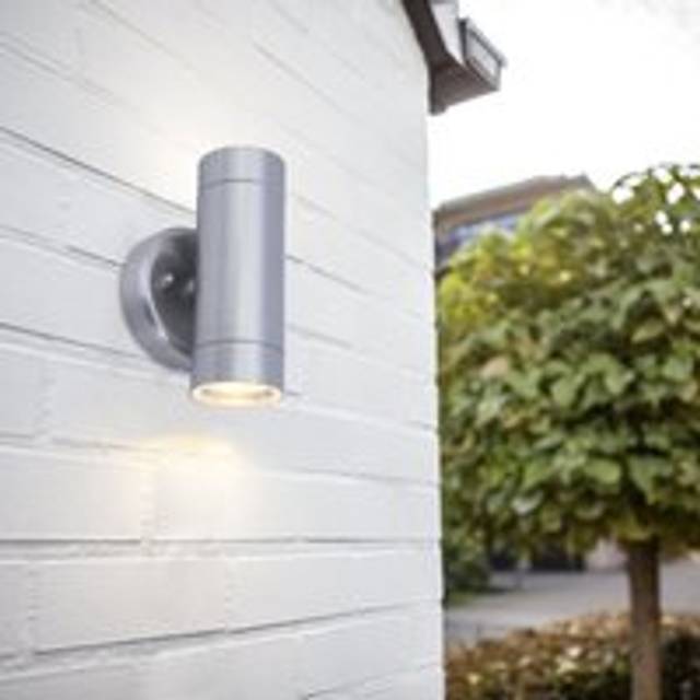 Lutec Rado Wall Light Stainless Steel 2x GU10 IP44