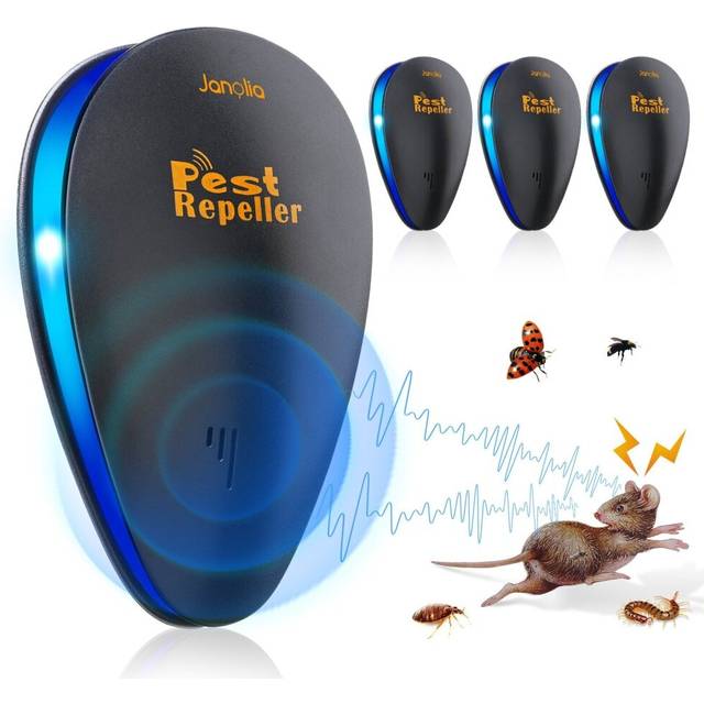 4Pcs Ultrasonic Insect Repellent Electronic Mosquito Mice Fly Contro Outdoor Camping Garden