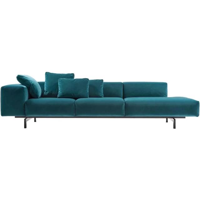 Kartell - Canapé 3 places ou + Largo - Bleu - Polyuréthane expansé - Designer Piero Lissoni