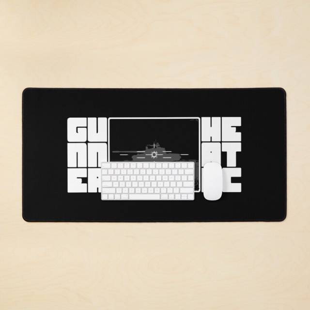 Desk Mat GHPC Thermals with Block Text Large Gaming Mouse Pad 35x16 inch