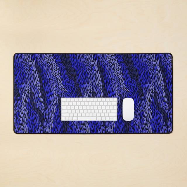 Desk Mat Authentic Aboriginal Art - Sea Grass Large Gaming Mouse Pad 35x16 inch