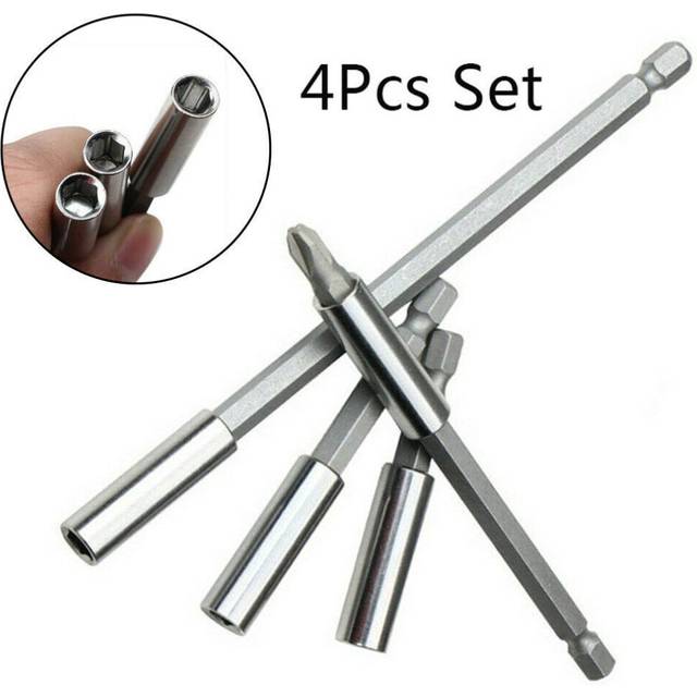 Magnetic Screw Bits Extension Rod Quick Change Bit 1/4&quot; Shank Long Handle Screwdriver Tip Holder Hand for  Electric Screwdriver