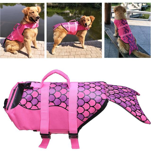 (XS) Universal Dog Life Jacket Pet Swim Clothing Float Coat Safety Vest Mermaid Pet Vest