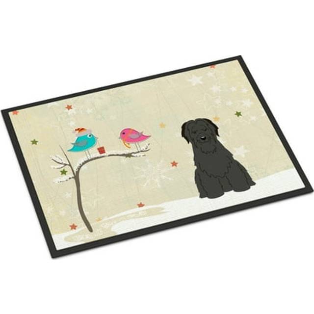 """""Caroline's Treasures Christmas Presents between Friends Briard Black Indoor or Outdoor Mat 18x27 BB2553MAT 18 x 27"""""""" Multicolor"""""