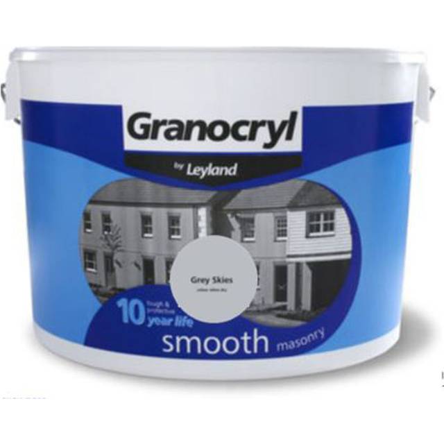 Leyland Granocryl Exterior Walls Grey Skies Smooth Masonry Paint 10L