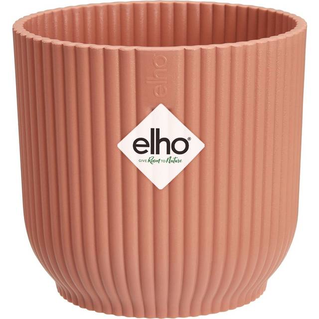 Elho Vibes Fold 7cm Mini Round Plastic Indoor Plant Pot - Delicate Pink