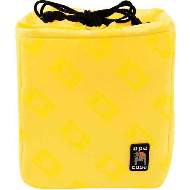 Ape Case ACQB35 Cubeze Yellow Protective Flexible Padded Camera Insert Storage Bag With Removable And Adjustable Padded Inserts  Drawstring Closure  H