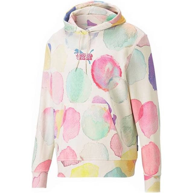 Puma x KidSuper Studios Printed Long Sleeve Mens Hoodie 598838 02 - Multicolour Cotton - Size Medium