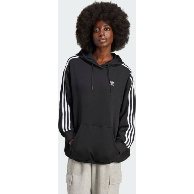 Sweatshirt adidas 3 Stripes Hoodie Os Black S (S)