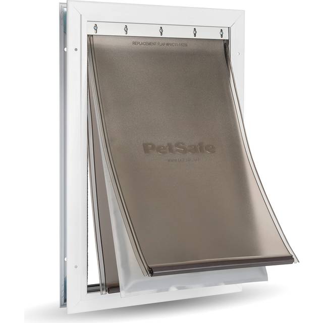 PetSafe Extreme Weather Energy Efficient Aluminium Pet Door for Cats and Dogs Ã¢ÃÃ Insulated Flap System Ã¢ÃÃ Large