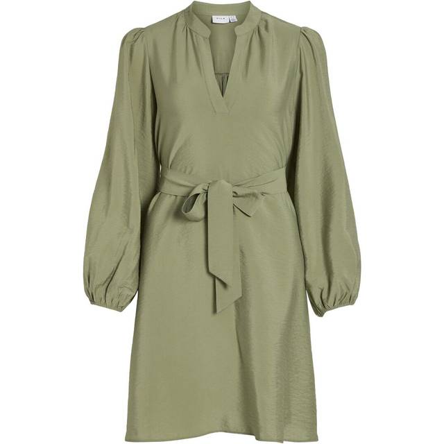 VILA Vipandy L/S Short Dress - Noos |Khaki green |38