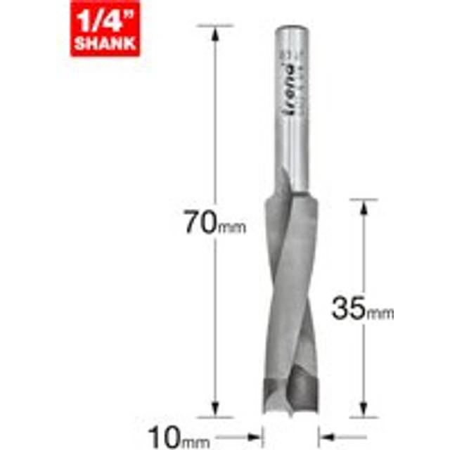 Trend CRAFTPRO Router Dowel Drill 10mm 35mm 1/4"