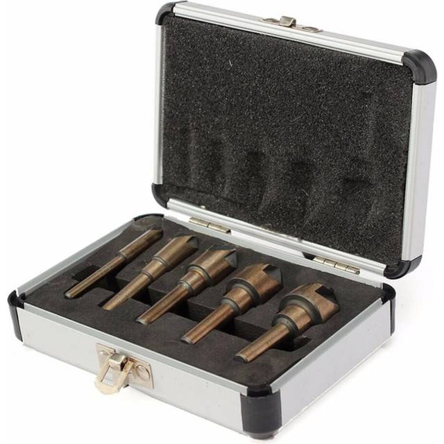 5pcs Industrial Countersink Tool Bit Set 82 Degree Drill Bit Wood Working Chamfer