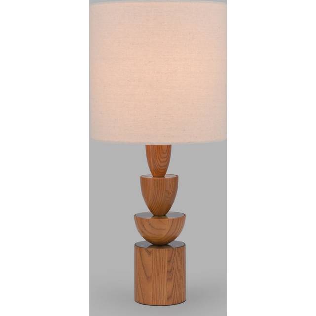 John Lewis Stacked Wooden Table Lamp