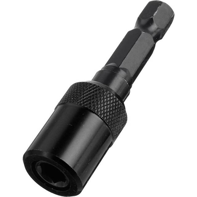 (Black) 60mm Conversion Bit Extension Rod Electric Screwdriver Lengthened Quick Release Self-locking Extension Rod