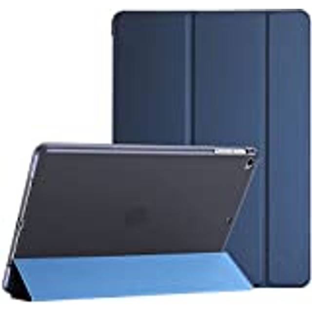 ProCase Fodral Skydd till iPad 9,7 tum 2018 iPad 6:e Gen / 2017 iPad 5:e Gen, iPad Air 1/2, Mjuk TPU Baksida Skyddsfodral Smart Folio Case -Marinblå