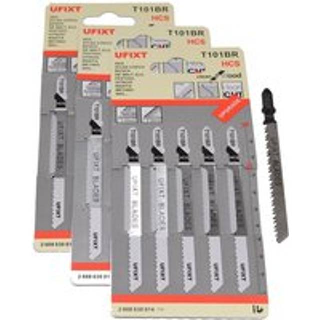 Ufixt - Jigsaw Blades T101BR For Cutting Laminates Veneers hcs Fits Black & Decker