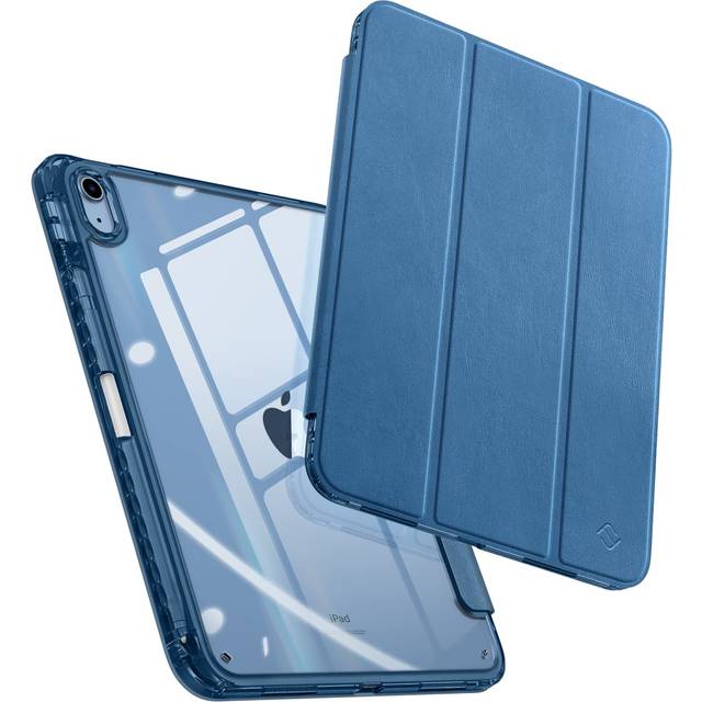 Fintie Hybrid Slim Case for iPad 10th Generation 10.9 Inch Tablet (2022 Model) - [Built-in Pencil Holder] Shockproof Cover with Clear Transparent Back