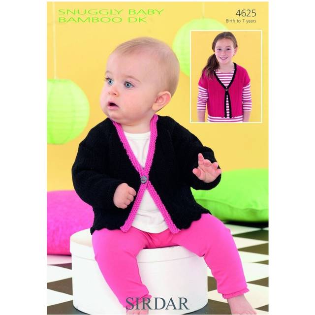 Sirdar Baby Bamboo Knitting Pattern 4625