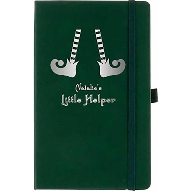 Personalised Little Helper Softcover Notebook, Green