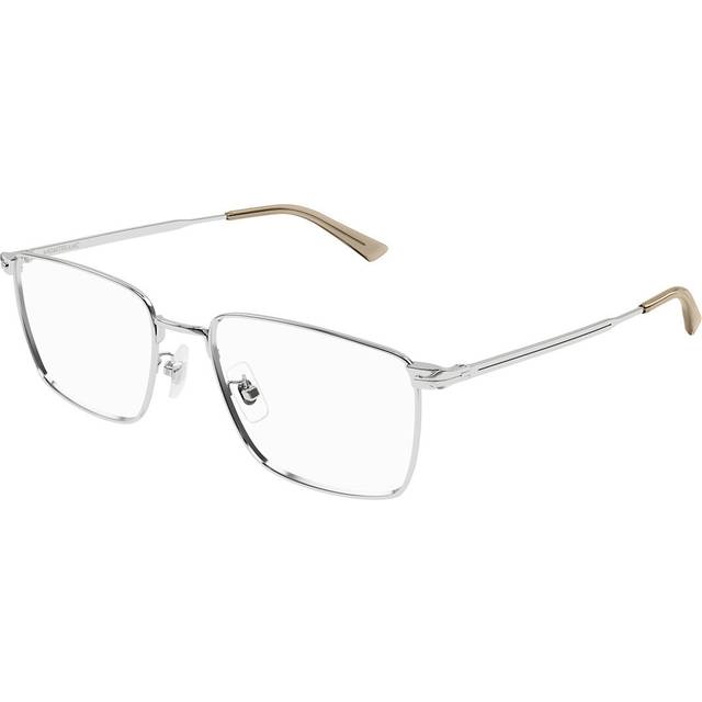 Montblanc Demo Rectangular Mens Eyeglasses MB0308O 006 56 - Silver Tone (OS)