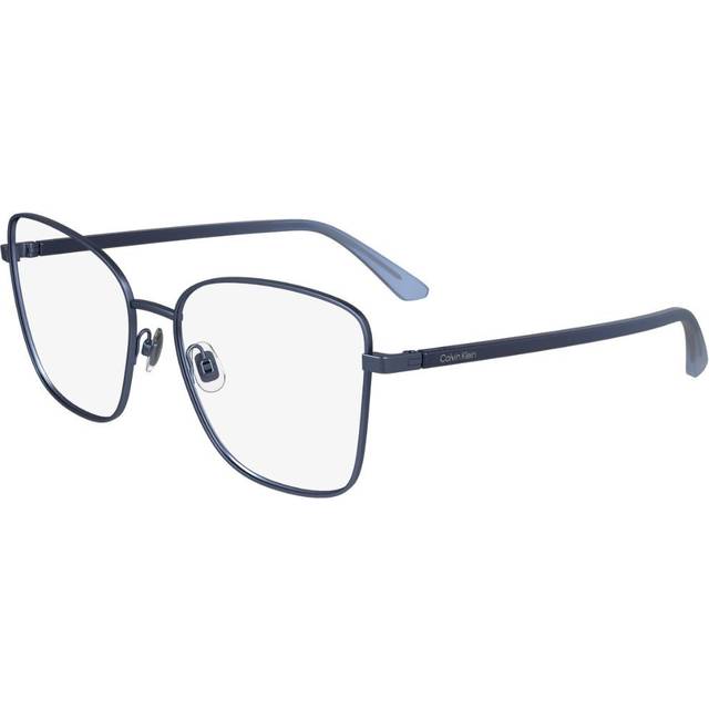Calvin Klein Kvinna CK23128 445 Optiska bågar Metall Blå Fjäril Normal