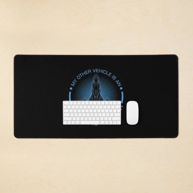 Desk Mat ELITE DANGEROUS: OTHER VEHICLE IMPERIAL CUTTER Large Gaming Mouse Pad 35x16 inch