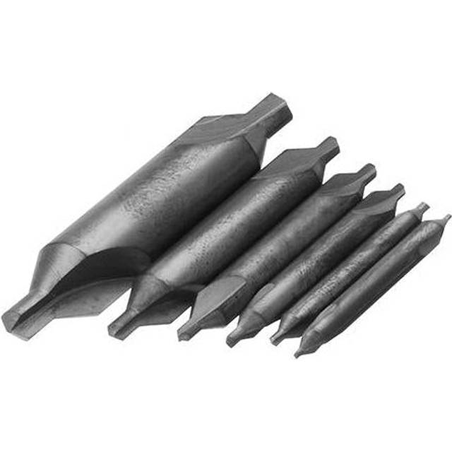 6pcs 1/1.5/2/2.5/3/5mm Nitride Center Drills 60 Degree HSS Countersink Drill