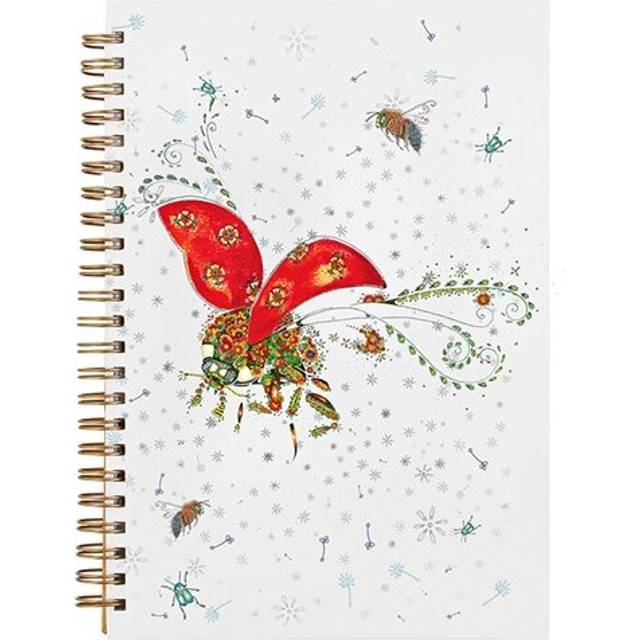 Doodleicious Art Ladybird A6 Spiral Bound Blank Notebook Pocket Sized Notepad