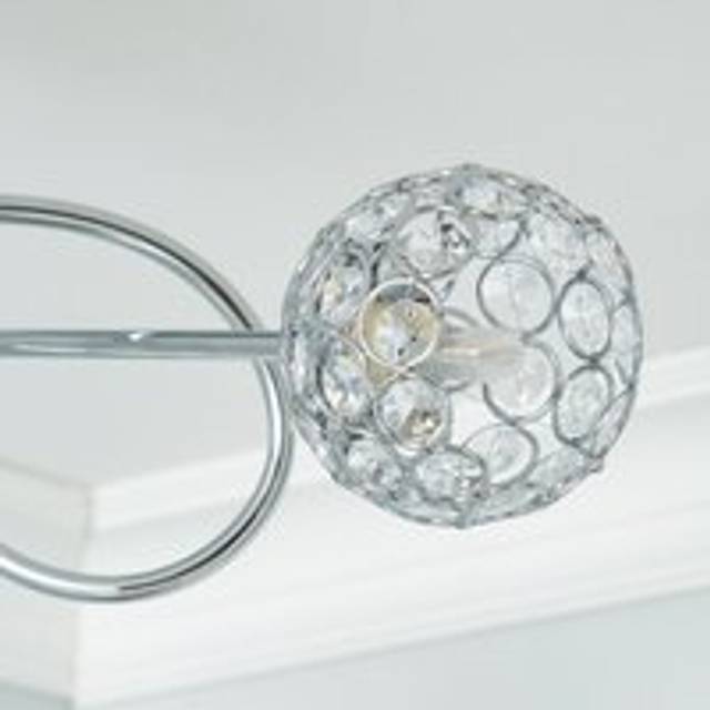 Portia 3 Light Semi Flush Ceiling Light - Chrome