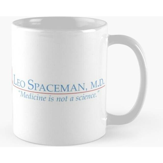 Mugs 11oz Dr Spaceman - Medicine is Not a Science - 30 Rock Coffee Ceramic Mug Funny Anniversary Novelty Christmas Gift