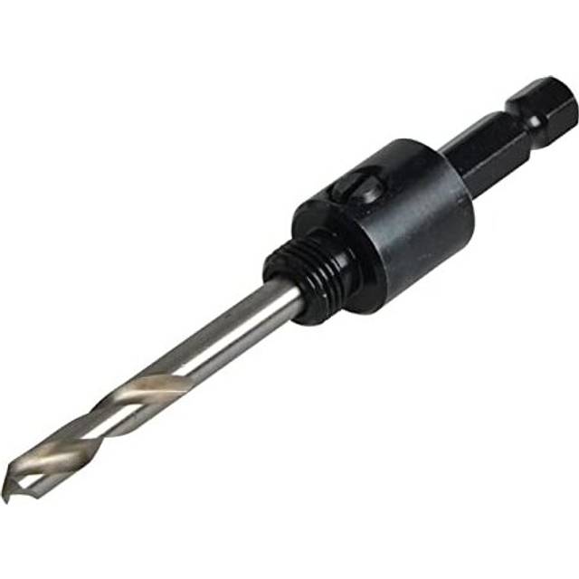 Starrett A1 Hole Saws Arbor - 14-30mm Screw Thread Hex Shank Arbor With 6.35mm High Speed Pilot Drill Bit - Quick Change Mandrel