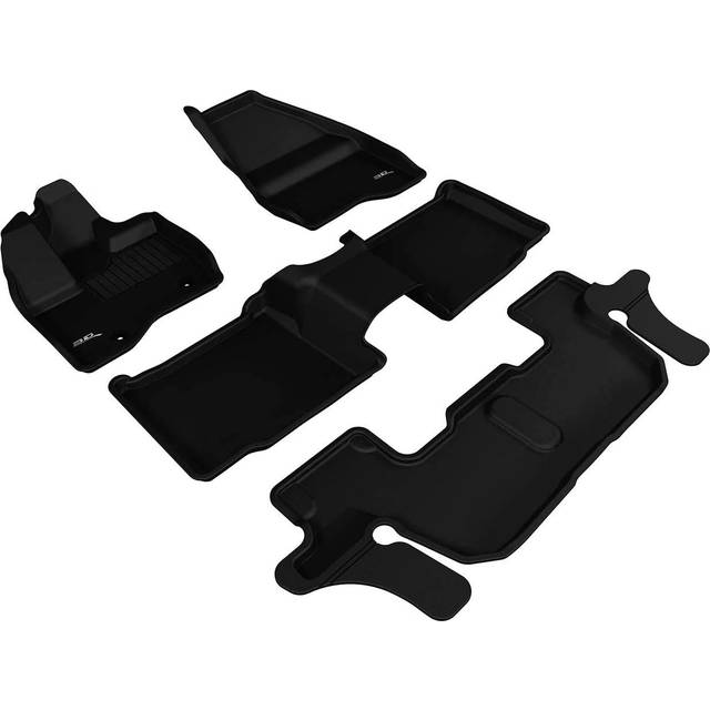 U Ace L1FR07901509 3D Maxpider Custom Fit Complete Kagu Black Floor Mat for 2011-2014 Ford Explorer Models