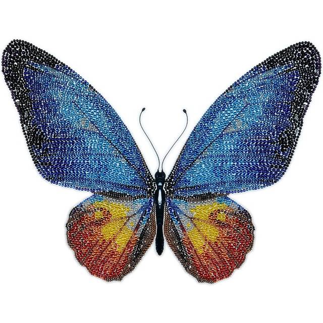 MINC11017 - Miniart Crafts - Blue Butterfly Bead Embroidery Kit