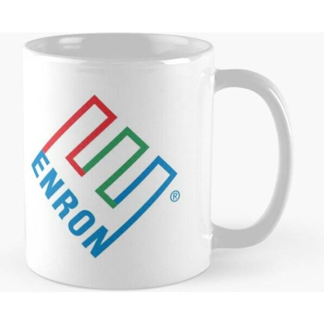 Mugs 11oz Enron Logo Coffee Ceramic Mug Funny Anniversary Novelty Christmas Gift